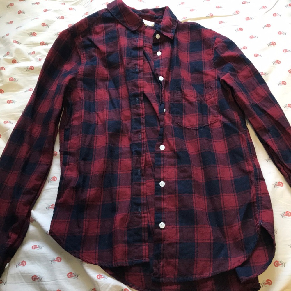 Red and blue flannel